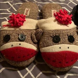 Sock Monkey Slippers